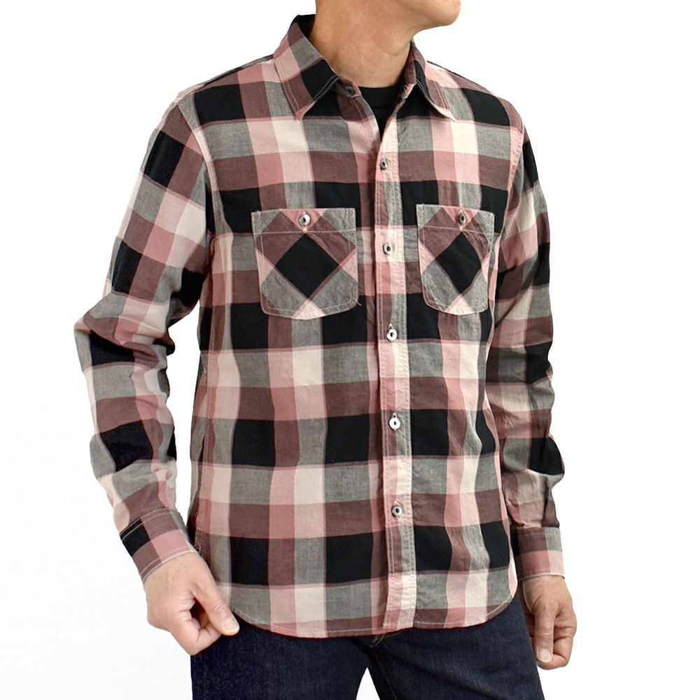 デラックスウエア (DELUXEWARE) 50s CHECK PATTERN 長袖チェックシャツ LV-31