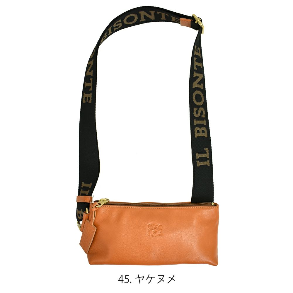 イルビゾンテ (IL BISONTE) ベルトバッグ レザーショルダーバッグ 54202-3-00911 54202300911 45.ヤケヌメ