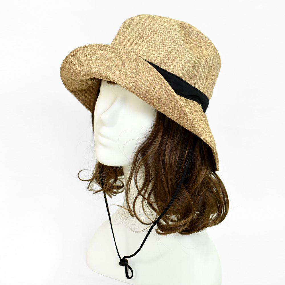 ポンデシャロン (PONT DE CHALONS) ジュートライクハット 帽子 折りたたみHAT UV加工 コカゲル 日除け 22432819