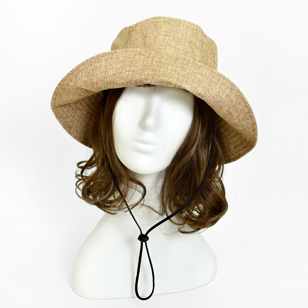 ポンデシャロン (PONT DE CHALONS) ジュートライクハット 帽子 折りたたみHAT UV加工 コカゲル 日除け 22432819