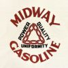 フリーホイーラーズ (FREEWHEELERS) -MIDWAY GASOLINE- Vintage Style Medium Weight Jersey STRAW CREAM / FADE NAVY 半袖プリントTシャツ 2525009