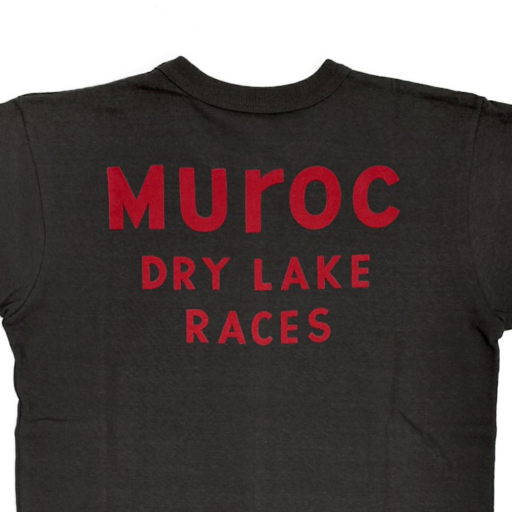 フリーホイーラーズ (FREEWHEELERS) -Mal Ord- Vintage Style Medium Weight Jersey JET BLACK 半袖プリントTシャツ フロッキープリント 2525016