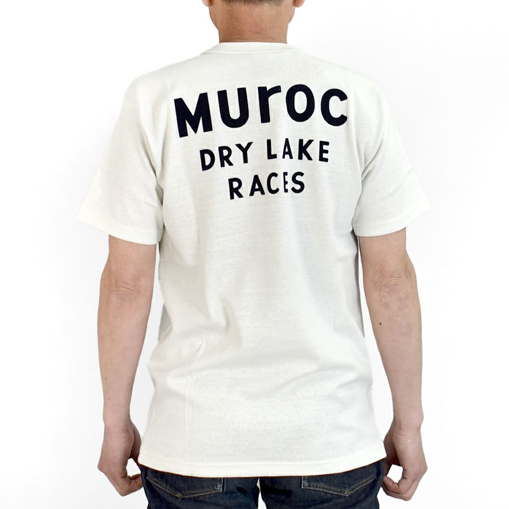 フリーホイーラーズ (FREEWHEELERS) -Mal Ord- Vintage Style Medium Weight Jersey OFF-WHITE 半袖プリントTシャツ フロッキープリント 2525010