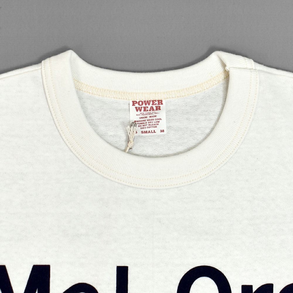 フリーホイーラーズ (FREEWHEELERS) -Mal Ord- Vintage Style Medium Weight Jersey OFF-WHITE 半袖プリントTシャツ フロッキープリント 2525010