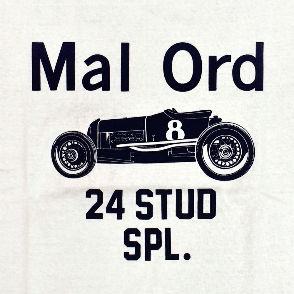 フリーホイーラーズ (FREEWHEELERS) -Mal Ord- Vintage Style Medium Weight Jersey OFF-WHITE 半袖プリントTシャツ フロッキープリント 2525010