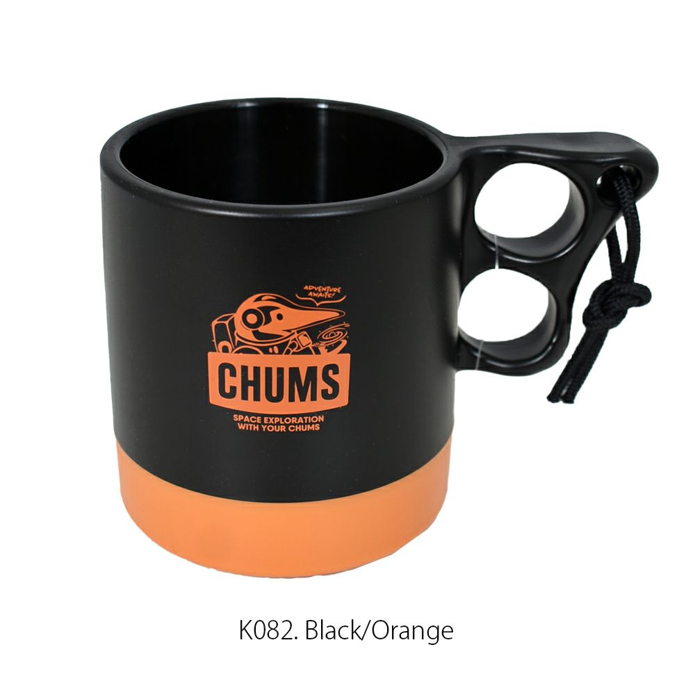 チャムス (CHUMS) スペースキャンパーマグカップ Space Camper Mug Cup コップ マグカップ アウトドア キャンプ用品 キッチン用品 CH62-2118 K082. Black/Orange
