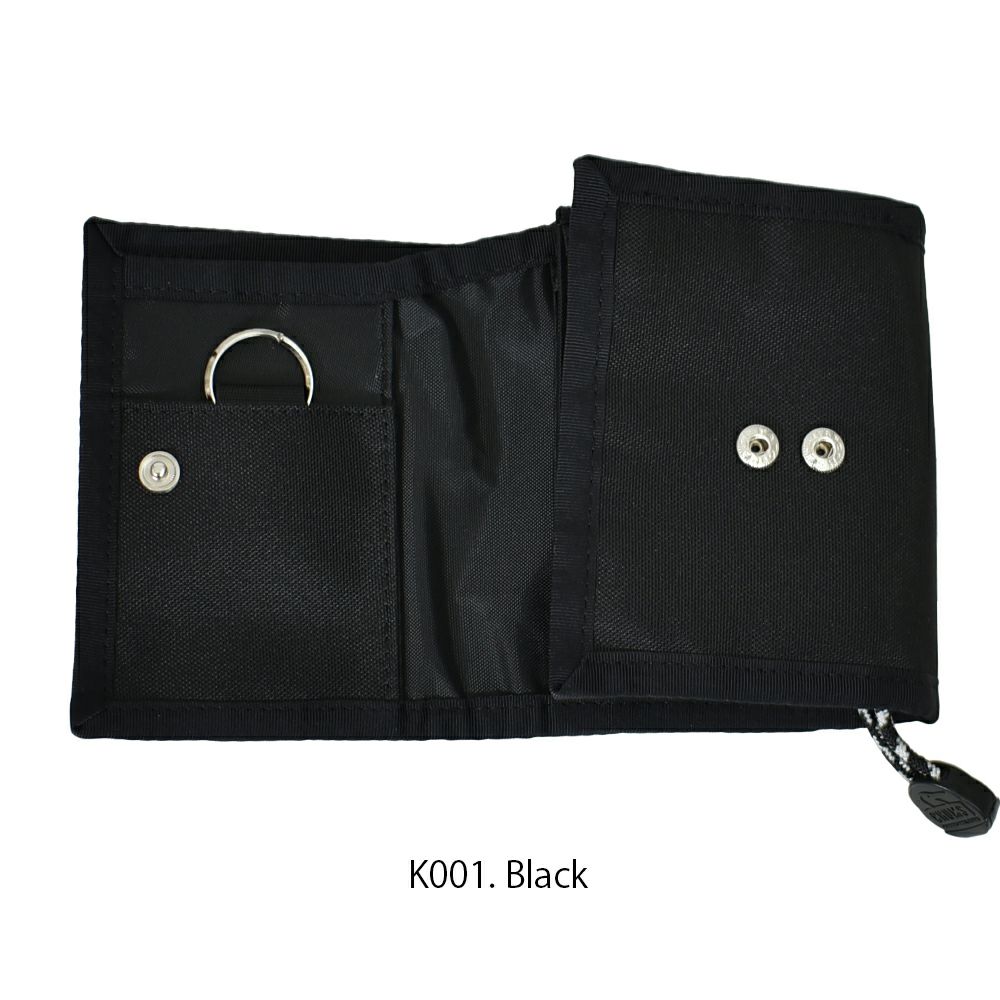 チャムス (CHUMS) リサイクルマルチウォレット Recycle Multi Wallet 2つ折り財布 ウォレット 定期入れ キーケース CH60-3988 K001.Black
