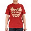 フリーホイーラーズ (FREEWHEELERS) -Throttle Racing- SUPPORT CREW Vintage Style Light Weight Jersey CHILI 半袖プリントTシャツ フロッキープリント 2525015