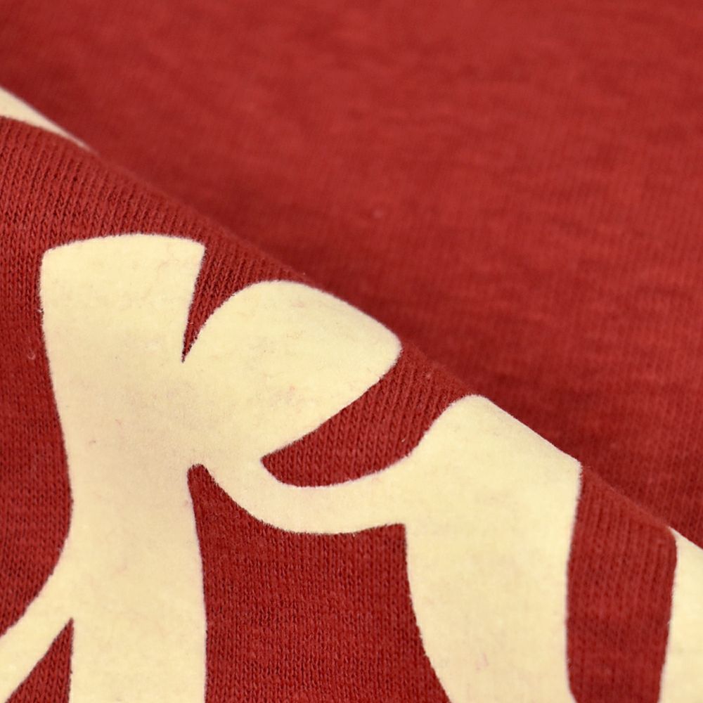 フリーホイーラーズ (FREEWHEELERS) -Throttle Racing- SUPPORT CREW Vintage Style Light Weight Jersey CHILI 半袖プリントTシャツ フロッキープリント 2525015