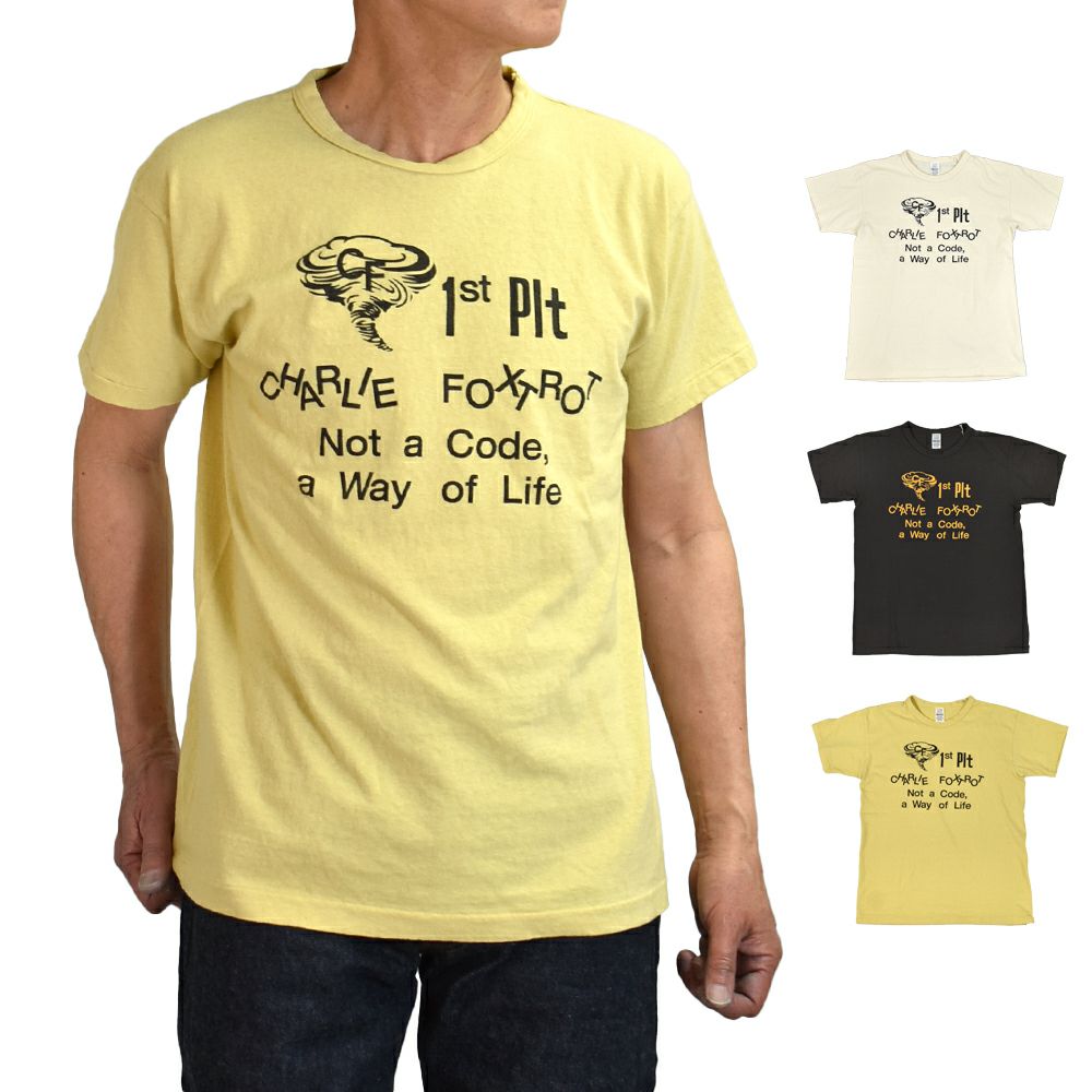 ウエアハウス (WAREHOUSE) Lot 4064 CF 1ST PLT 半袖プリントTシャツ セコハン 4064