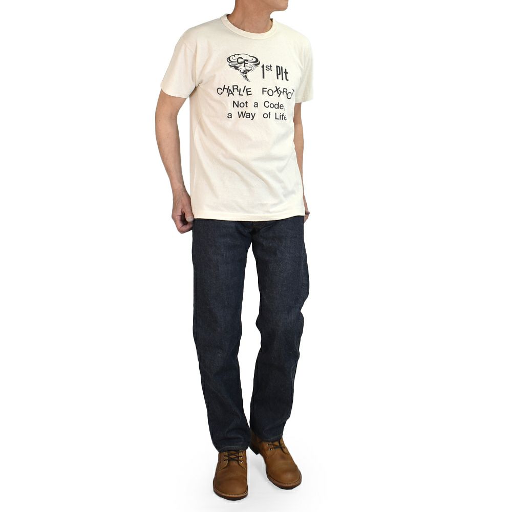 ウエアハウス (WAREHOUSE) Lot 4064 CF 1ST PLT 半袖プリントTシャツ セコハン 4064