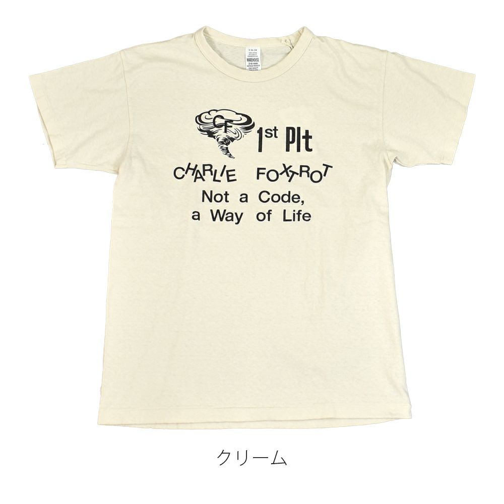 ウエアハウス (WAREHOUSE) Lot 4064 CF 1ST PLT 半袖プリントT