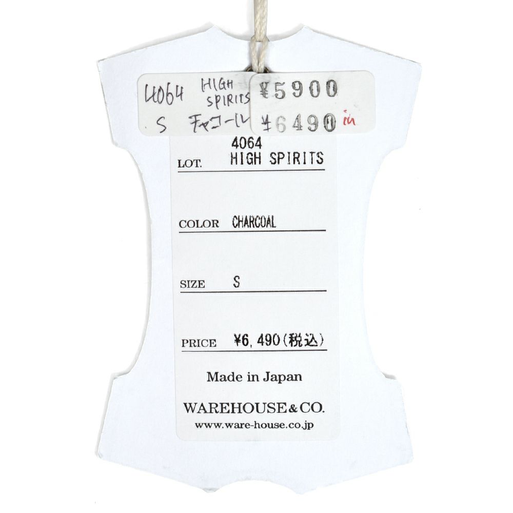 ウエアハウス (WAREHOUSE) Lot 4064 HIGH SPIRITS 半袖プリントTシャツ セコハン 4064