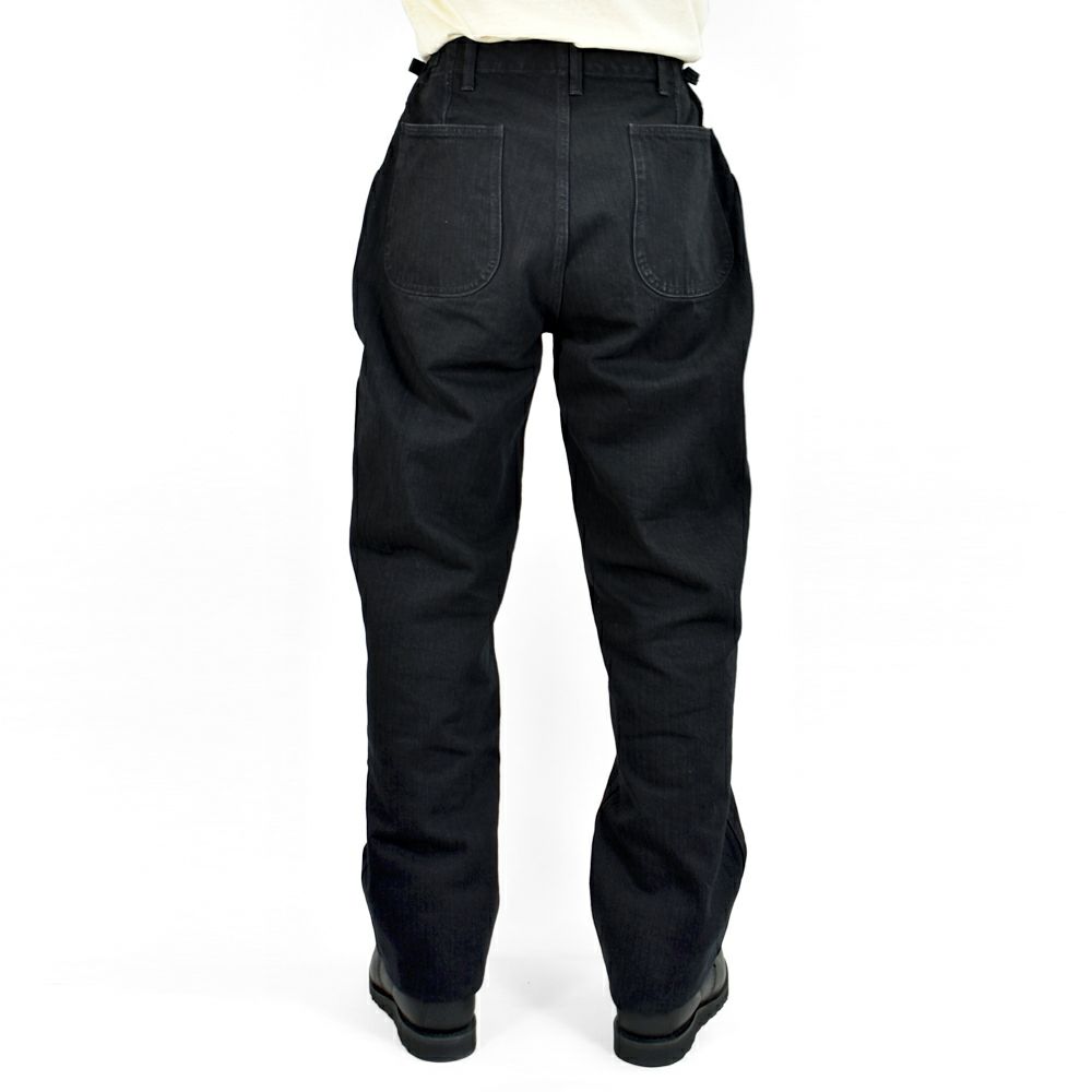 フリーホイーラーズ (FREEWHEELERS) -GRUNTS- 1960s~ STYLE WORK CLOTHING Vintage Style Yarn-Dyed Herringbone Twill YARN-DYED RUDE BLACK ヘリンボーンツイルパンツ 2522010