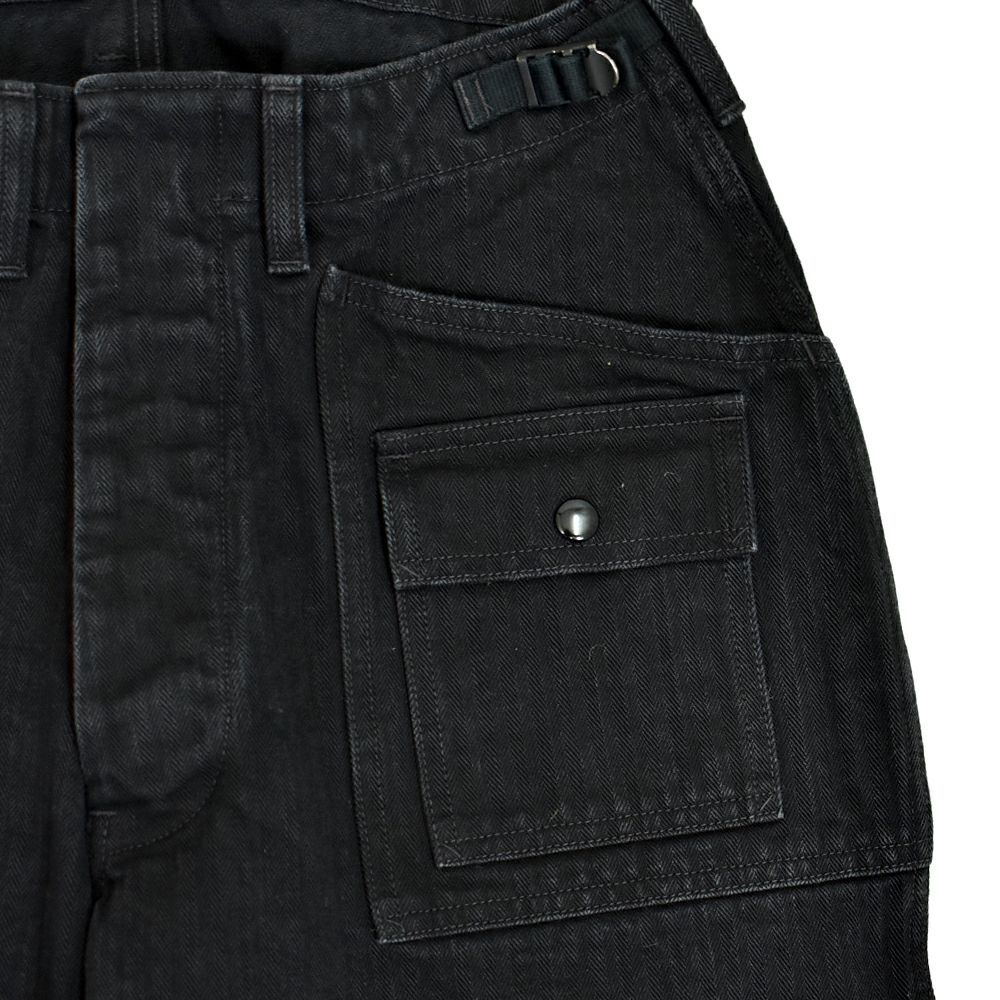 フリーホイーラーズ (FREEWHEELERS) -GRUNTS- 1960s~ STYLE WORK CLOTHING Vintage Style Yarn-Dyed Herringbone Twill YARN-DYED RUDE BLACK ヘリンボーンツイルパンツ 2522010