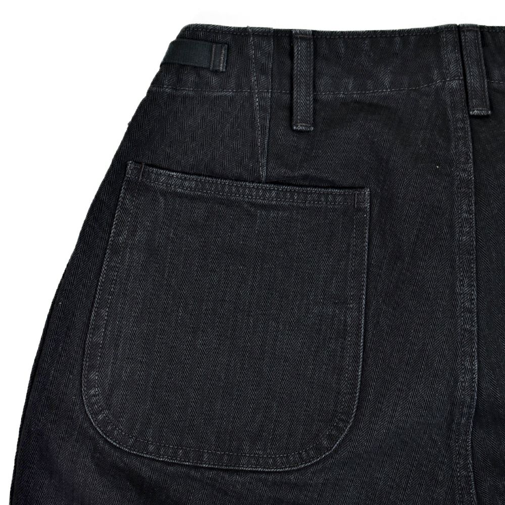 フリーホイーラーズ (FREEWHEELERS) -GRUNTS- 1960s~ STYLE WORK CLOTHING Vintage Style Yarn-Dyed Herringbone Twill YARN-DYED RUDE BLACK ヘリンボーンツイルパンツ 2522010