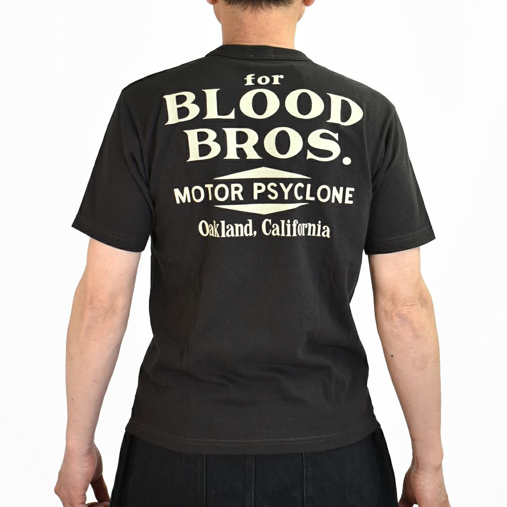 フリーホイーラーズ (FREEWHEELERS) -RISING FROM HELL- Vintage Style Light Weight Jersey BLACK / CHILI 半袖プリントTシャツ 2525011