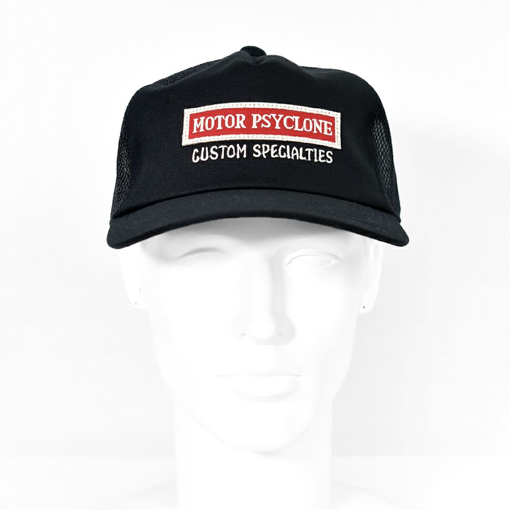 フリーホイーラーズ (FREEWHEELERS) -CUSTOM SPECIALTIES- 1960s~ STYLE SNAPBACK TRUCKER CAP Vintage Style Cotton Twill BLACK トラッカーキャップ メッシュキャップ 帽子 2527003