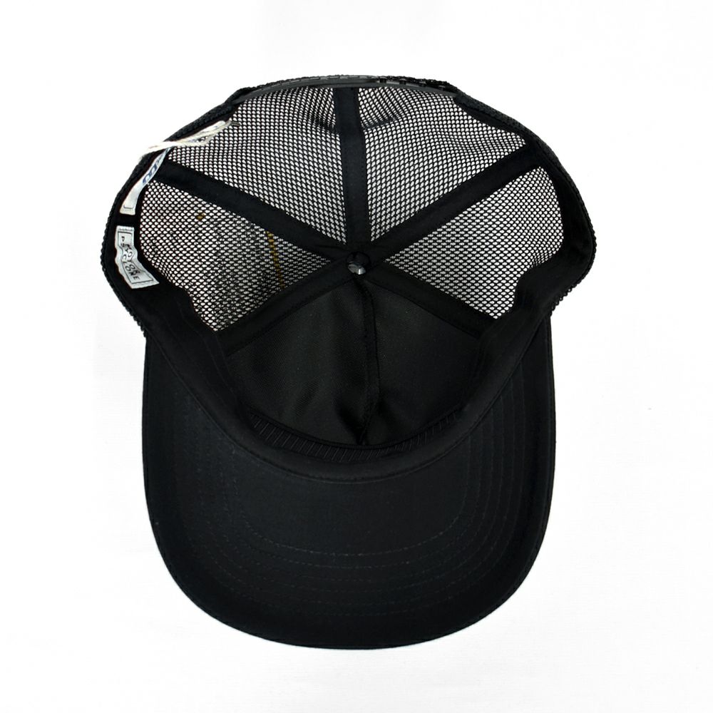 フリーホイーラーズ (FREEWHEELERS) -CUSTOM SPECIALTIES- 1960s~ STYLE SNAPBACK TRUCKER CAP Vintage Style Cotton Twill BLACK トラッカーキャップ メッシュキャップ 帽子 2527003