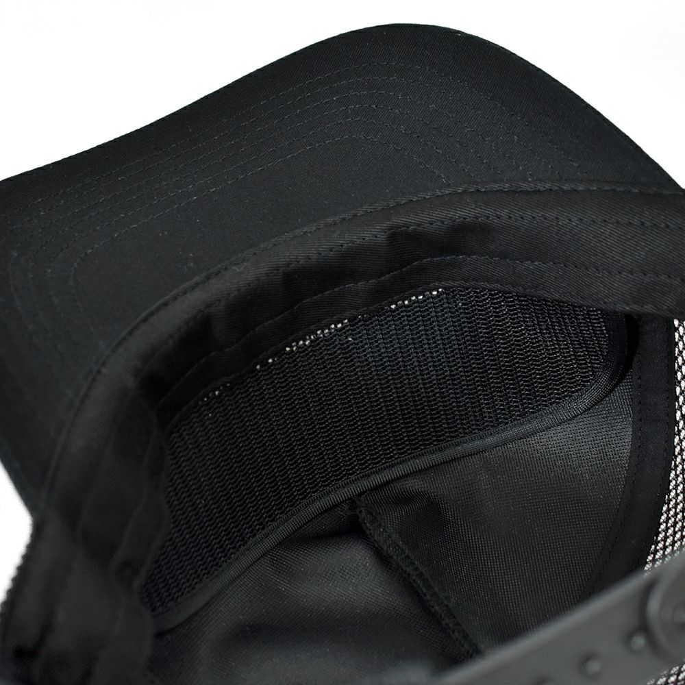 フリーホイーラーズ (FREEWHEELERS) -CUSTOM SPECIALTIES- 1960s~ STYLE SNAPBACK TRUCKER CAP Vintage Style Cotton Twill BLACK トラッカーキャップ メッシュキャップ 帽子 2527003