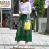 マーブルシュッド (marble SUD) EMB shibazakura gather SK 刺繍ギャザースカート 07FM074004