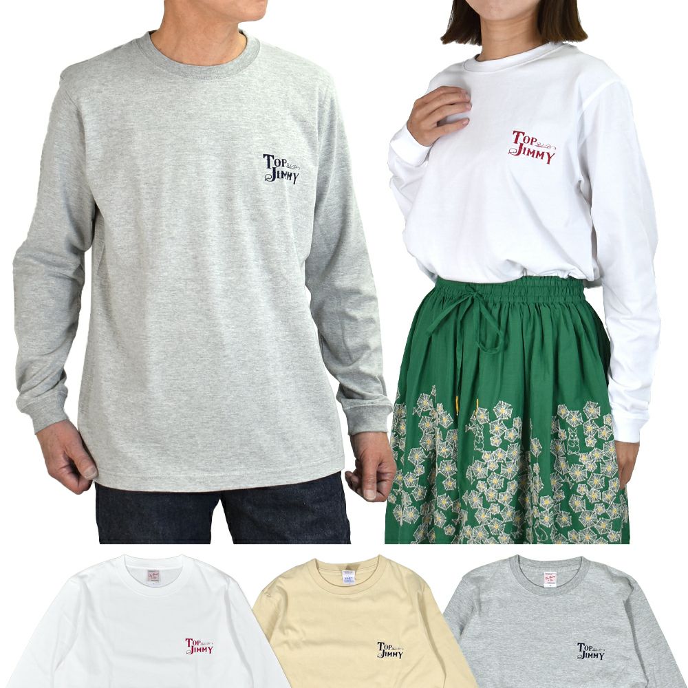 トップジミー (TOP JIMMY) TOP JIMMY LOGO LONG SLEEVE T-SHIRT 長袖ロゴTシャツ ショップオリジナル LST1
