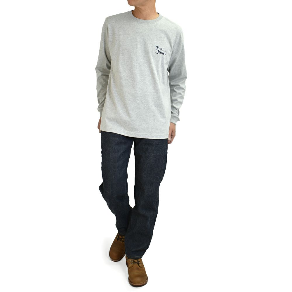 トップジミー (TOP JIMMY) TOP JIMMY LOGO LONG SLEEVE T-SHIRT 長袖ロゴTシャツ ショップオリジナル LST1