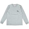 トップジミー (TOP JIMMY) TOP JIMMY LOGO LONG SLEEVE T-SHIRT 長袖ロゴTシャツ ショップオリジナル LST1 MIX GRAY/NAVY