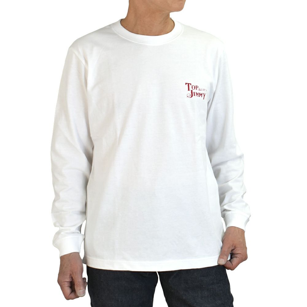 トップジミー (TOP JIMMY) TOP JIMMY LOGO LONG SLEEVE T-SHIRT 長袖ロゴTシャツ ショップオリジナル LST1
