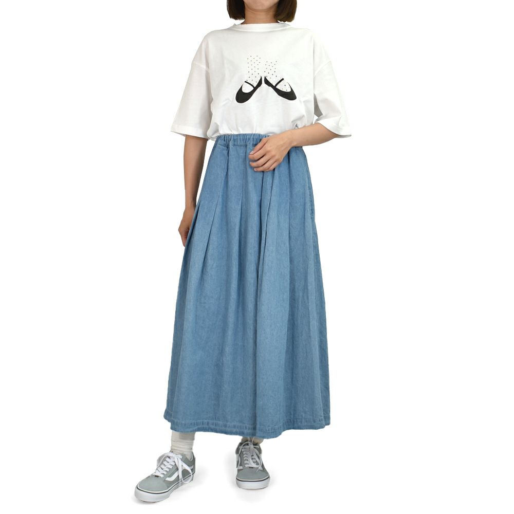 ブリスバンチ (Bliss bunch) ワイドＴ（ソックス箔プリント） ワイド半袖プリントTシャツ A754-310