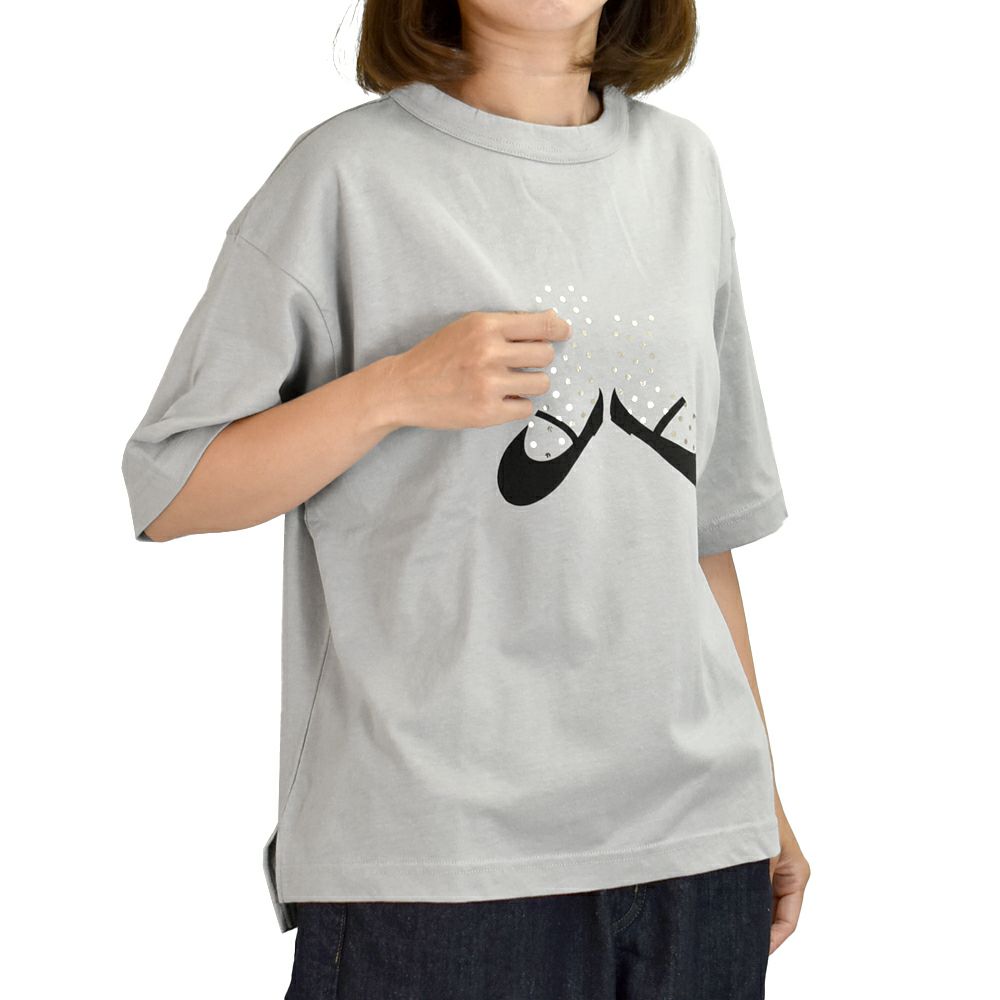 ブリスバンチ (Bliss bunch) ワイドＴ（ソックス箔プリント） ワイド半袖プリントTシャツ A754-310