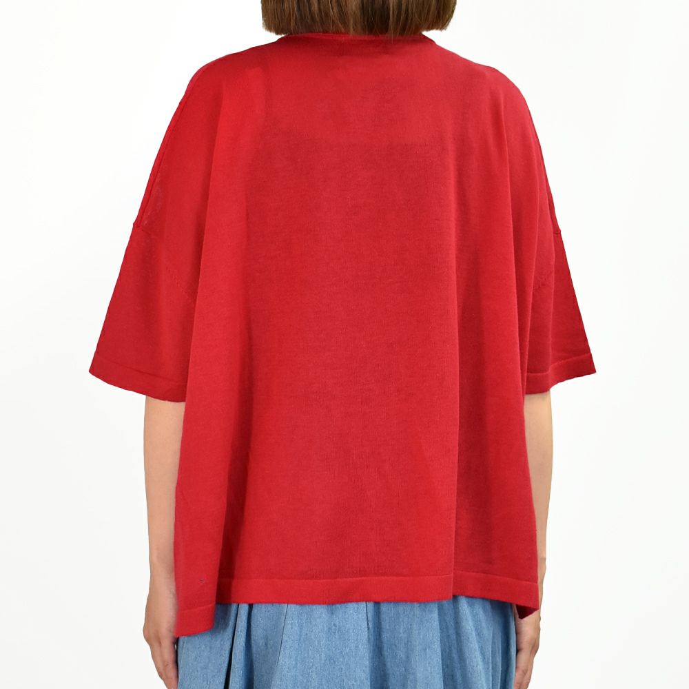 マオメイド (MAOMADE) ワイドが気分 ポロニット 半袖ポロシャツ 521106