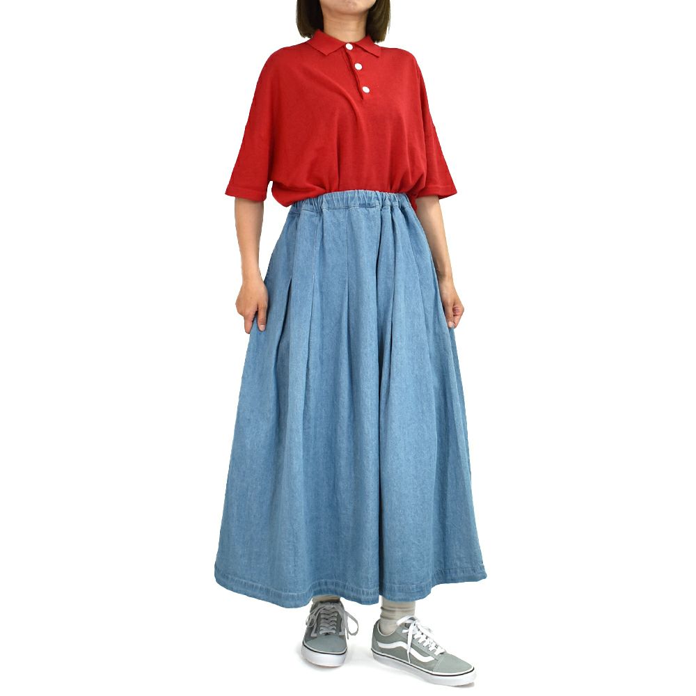 マオメイド (MAOMADE) ワイドが気分 ポロニット 半袖ポロシャツ 521106