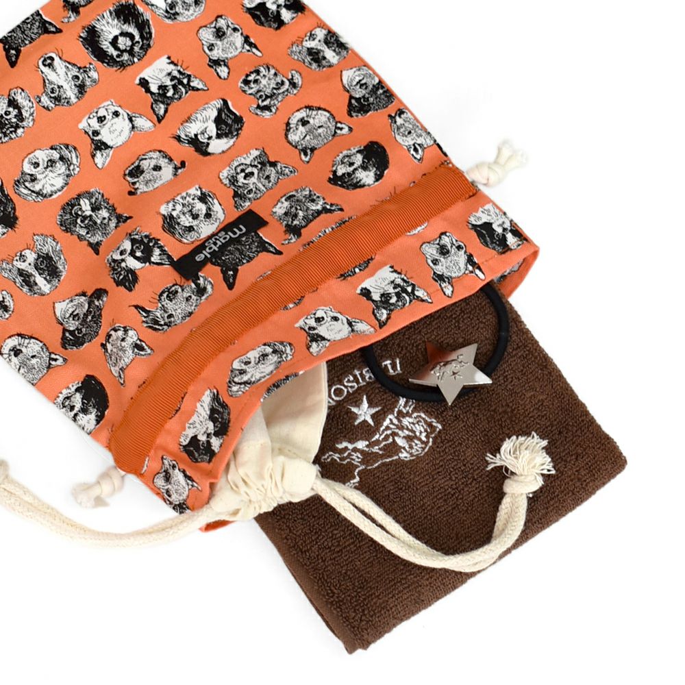 マーブルシュッド (marble SUD) WHO DID IT? 巾着 Purse 小物入れ 巾着袋 09FS059187