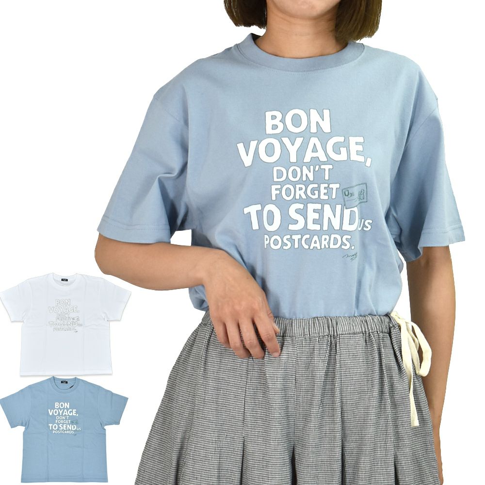 マーブルシュッド (marble SUD) BON VOYAGE S/S TEE 半袖プリントTシャツ 01FM003144