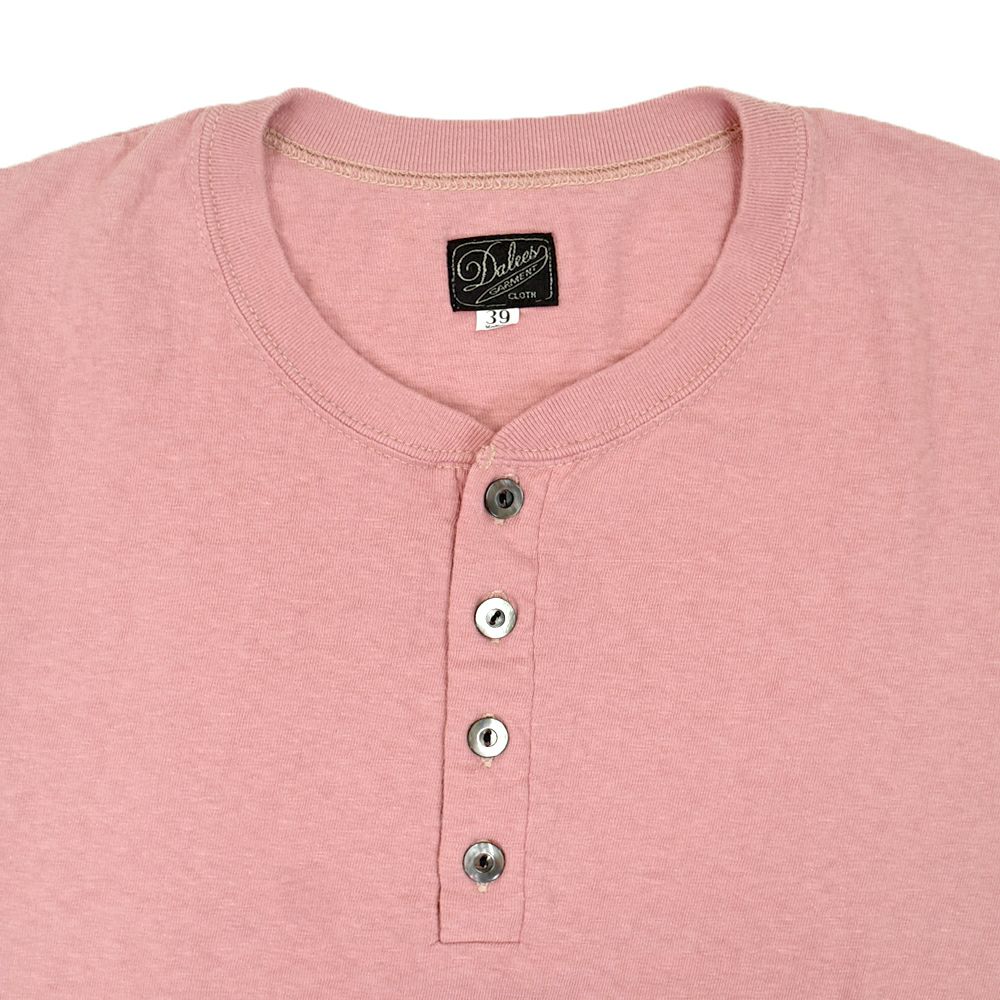 ダリーズ (DALEE'S&Co) Spinner [1920s HENLEY NECK] 半袖ヘンリーネックTシャツ FAINT.RED