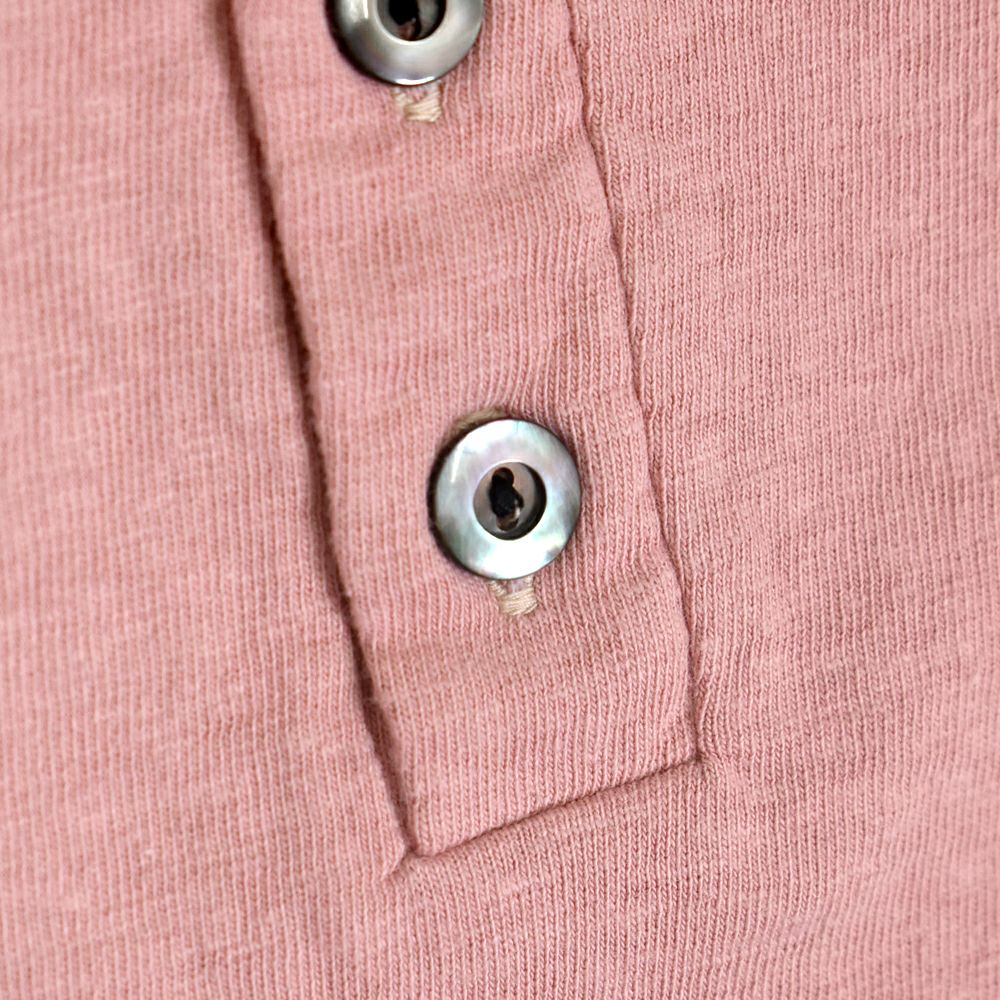 ダリーズ (DALEE'S&Co) Spinner [1920s HENLEY NECK] 半袖ヘンリーネックTシャツ FAINT.RED