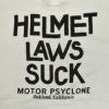 フリーホイーラーズ (FREEWHEELERS) -HELMET LAWS SUCK- Vintage Style Light Weight Jersey OFF-WHITE 半袖プリントTシャツ 2525013