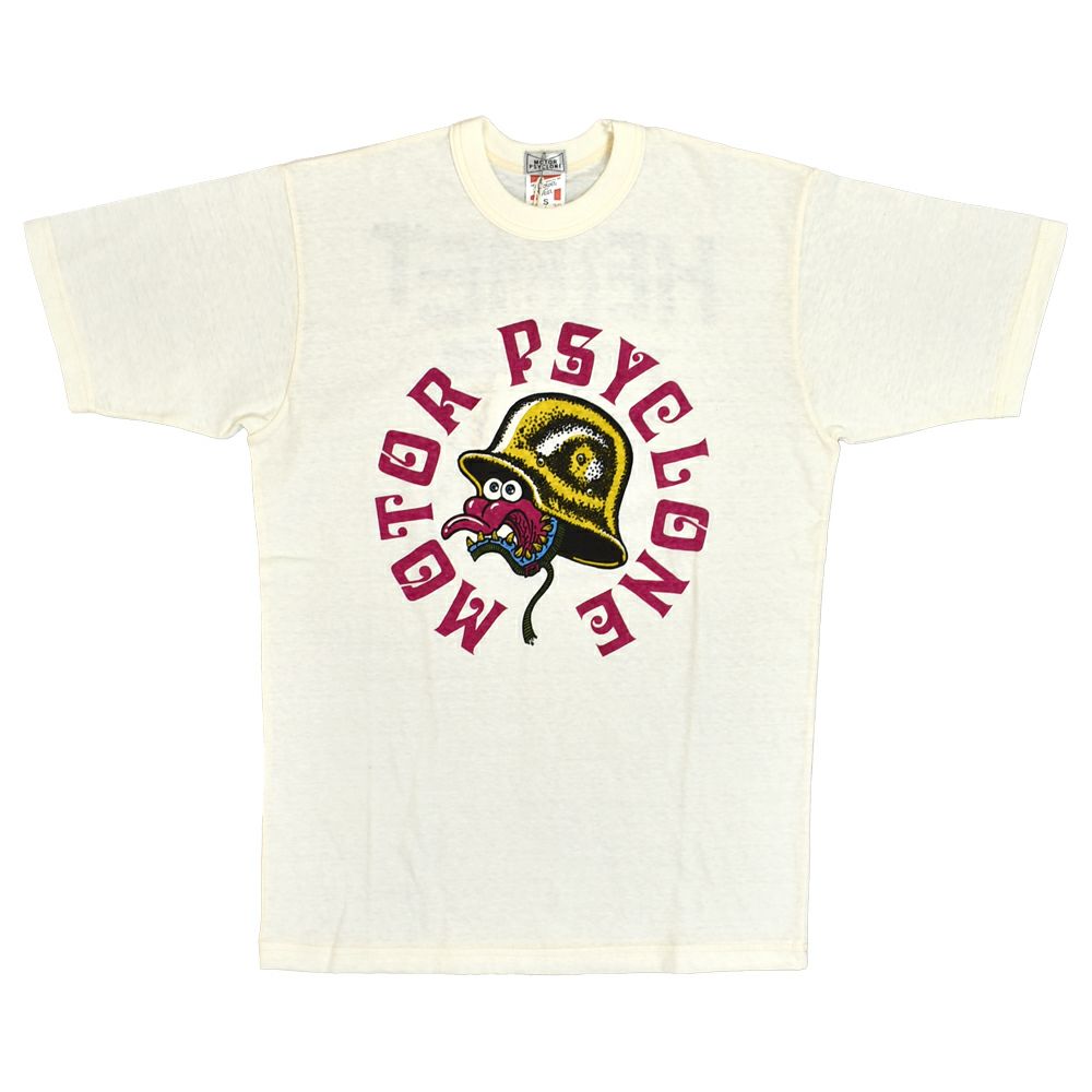 フリーホイーラーズ (FREEWHEELERS) -HELMET LAWS SUCK- Vintage Style Light Weight Jersey OFF-WHITE 半袖プリントTシャツ 2525013 OFF-WHITE