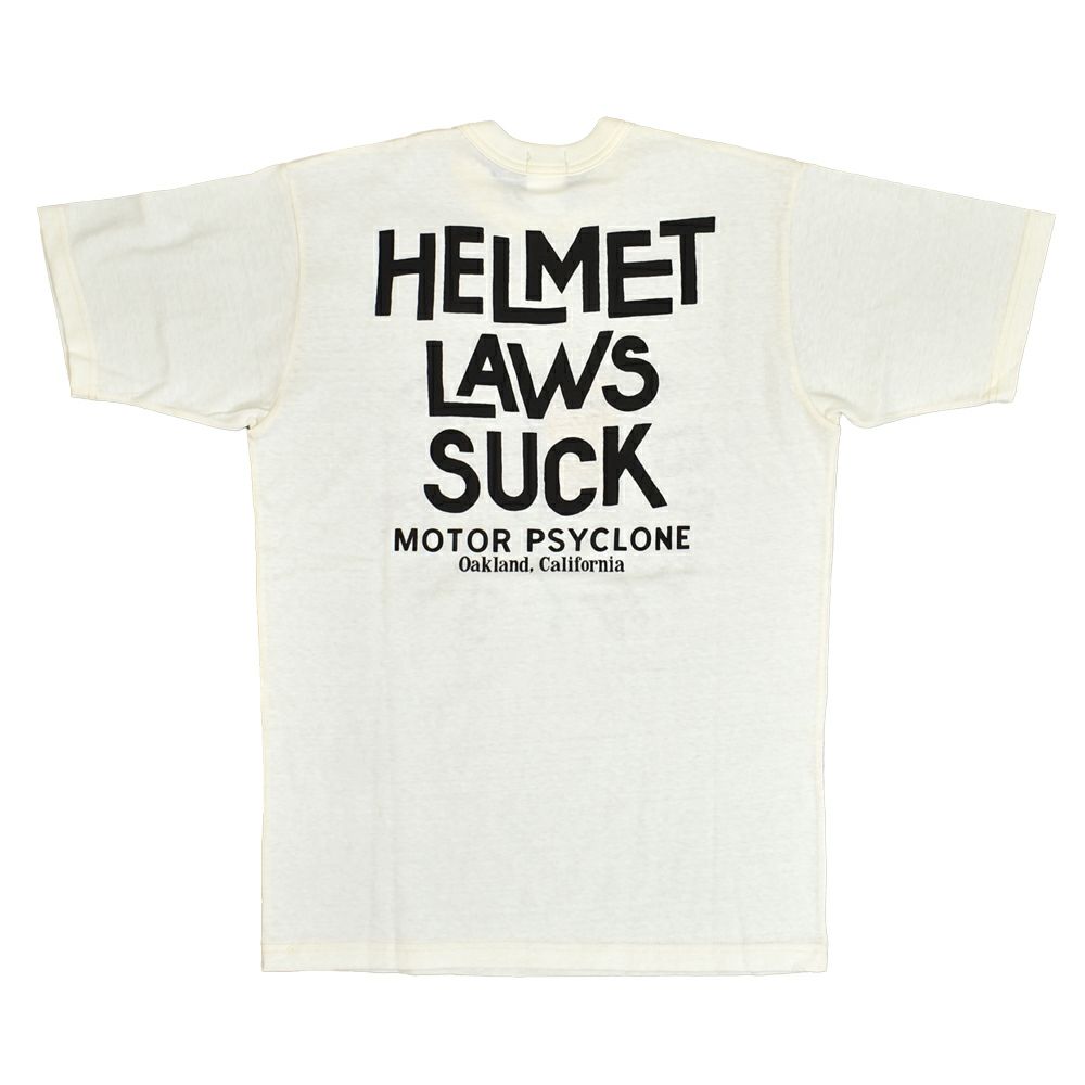 フリーホイーラーズ (FREEWHEELERS) -HELMET LAWS SUCK- Vintage Style Light Weight Jersey OFF-WHITE 半袖プリントTシャツ 2525013 OFF-WHITE