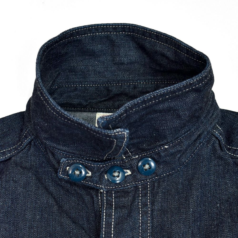 フリーホイーラーズ (FREEWHEELERS) -Blystone- MECHANIC SHIRT 1930s~ STYLE WORK CLOTHING Vintage Style 8oz Indigo Denim 長袖デニムシャツ ワークシャツ メカニックシャツ 2523002