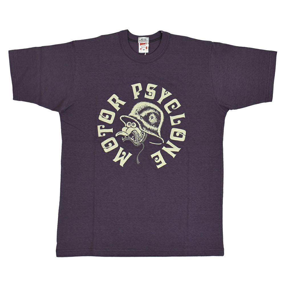 フリーホイーラーズ (FREEWHEELERS) -HELMET LAWS SUCK- Vintage Style Light Weight Jersey WASTED NAVY 半袖プリントTシャツ 2525014 WASTED NAVY