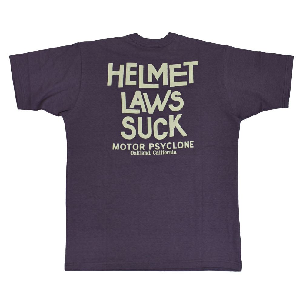 フリーホイーラーズ (FREEWHEELERS) -HELMET LAWS SUCK- Vintage Style Light Weight Jersey WASTED NAVY 半袖プリントTシャツ 2525014