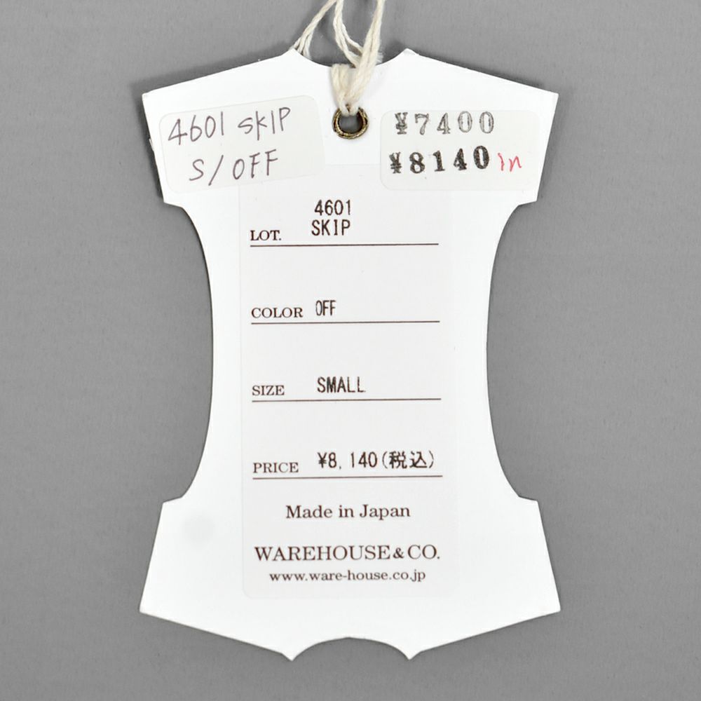 ウエアハウス (WAREHOUSE) Lot 4601 SKIP 半袖プリントTシャツ 4601