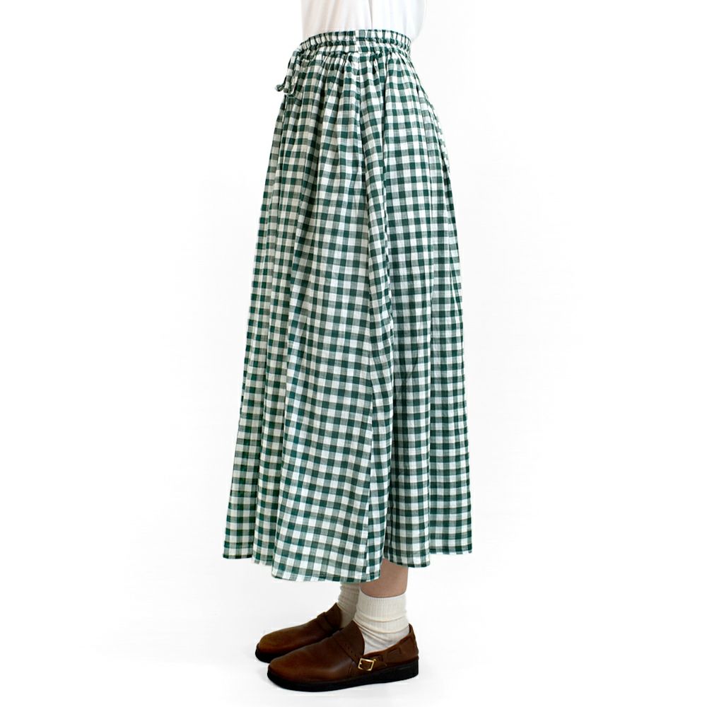 ブリスバンチ (Bliss bunch) ギャザースカート ギンガムチェック W754-340