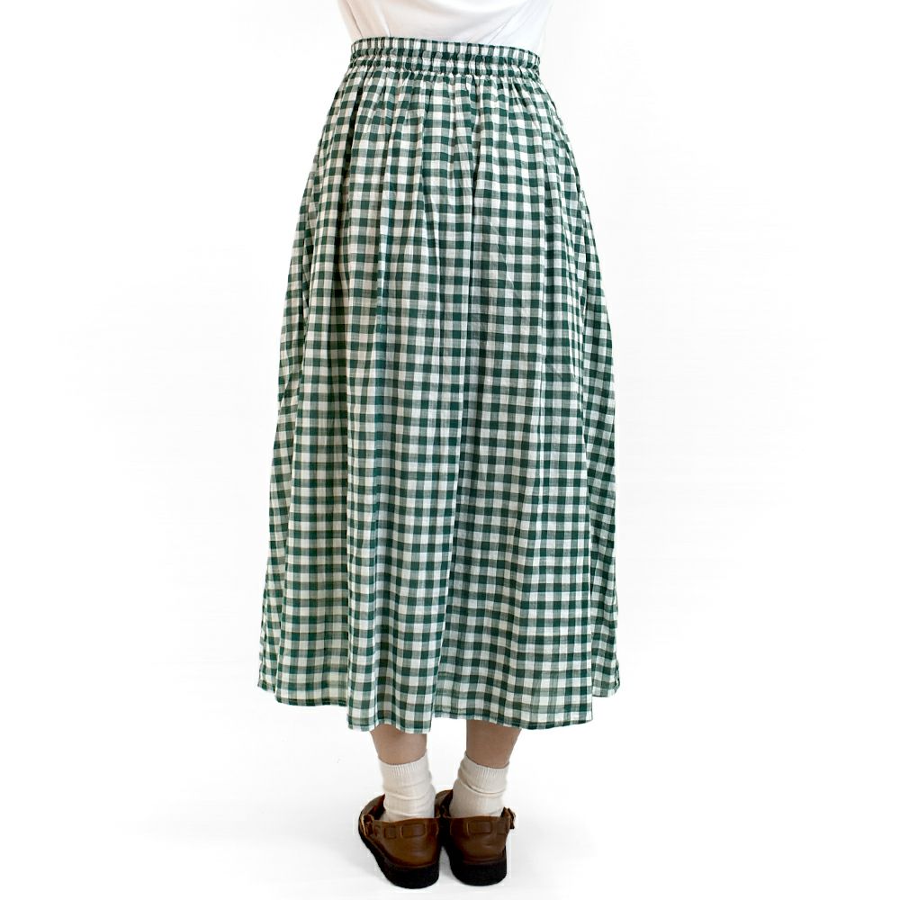 ブリスバンチ (Bliss bunch) ギャザースカート ギンガムチェック W754-340