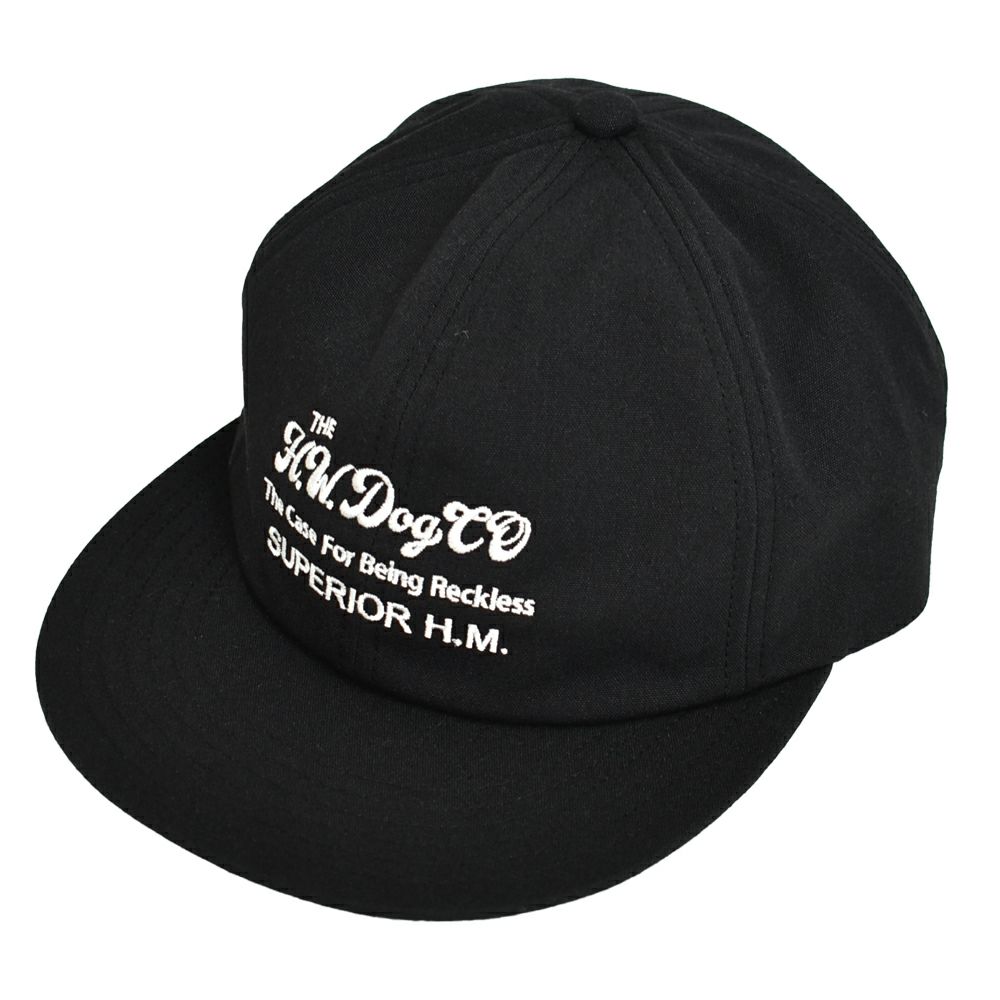 ザ エイチ ダブリュー ドッグ アンド カンパニー(THE H.W.DOG＆CO.) BALL CAP ベースボールキャップ 帽子 刺繍 D-01022 BLACK