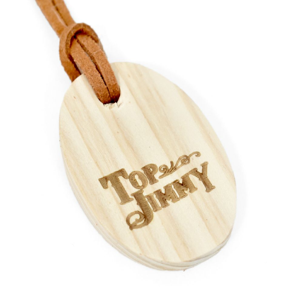 トップジミー (TOP JIMMY) WOOD CHARM -yukaina okazaemon- 木製キーホルダー ウッドプレート トップジミー オリジナル