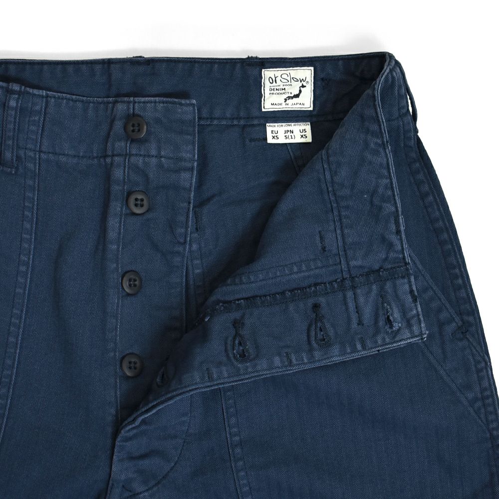 オアスロウ (orSlow) HERRINGBONE TWILL SUMMER FATIGUE PANTS（UNISEX） コットンパンツ 01-5103