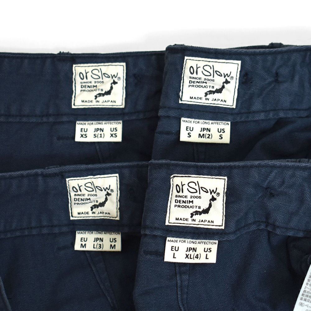 オアスロウ (orSlow) HERRINGBONE TWILL SUMMER FATIGUE PANTS（UNISEX） コットンパンツ 01-5103